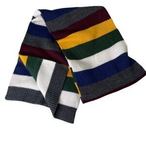 Club Room Mens Scarf Striped Multi Colored 9.5 in x 69 in One Size u